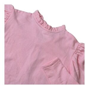 Eliza Faulkner Women's M Luella Pink Puff Sleeve Ruffle Bow Sweatshirt Canada